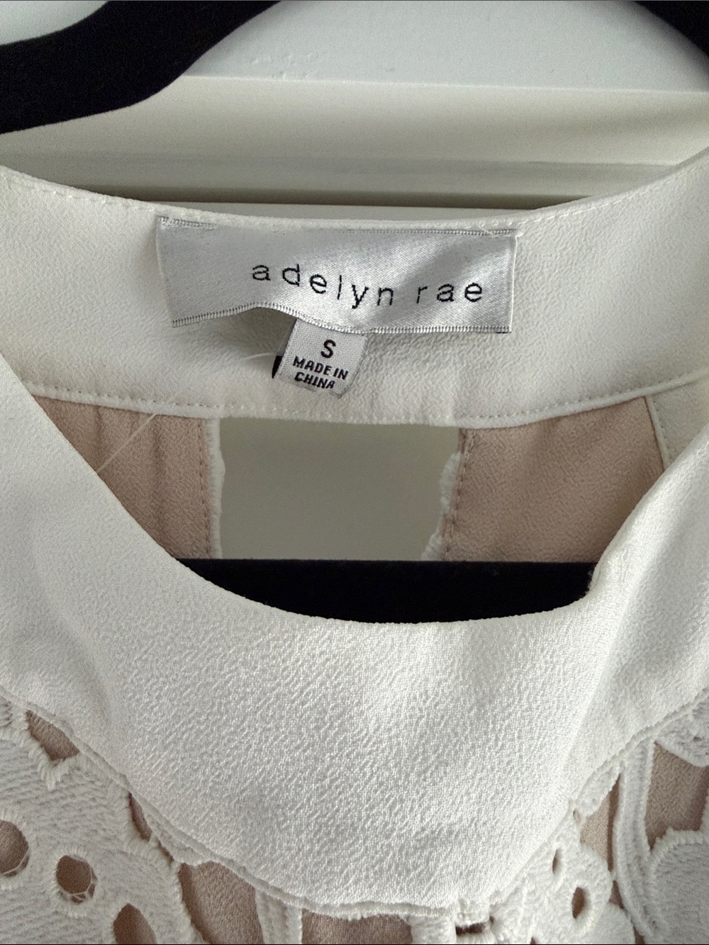 Adelyn Rae Cream Lace Mini Romper - Picture 2 of 3